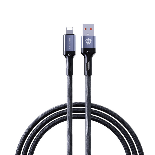 كابل بيانات مضفر من USB Type-A إلى Lightning من Lenyes LC509-I