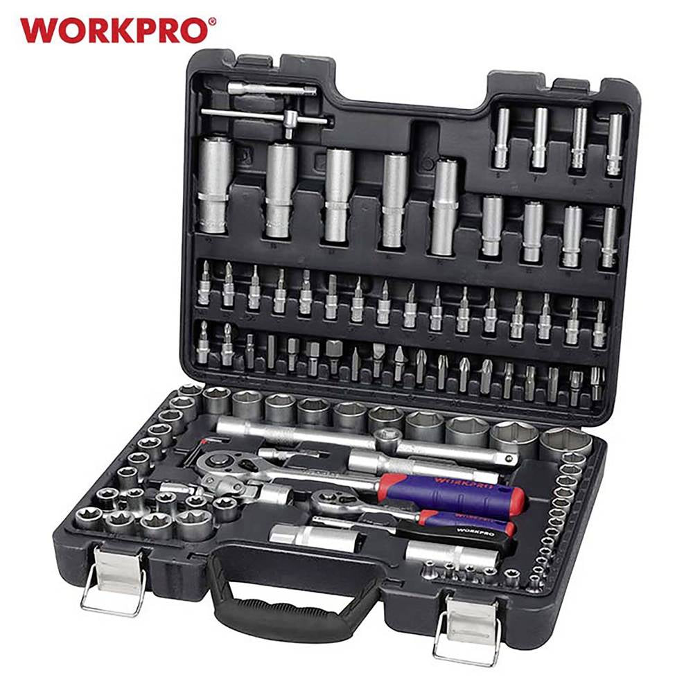 WORKPRO طقم أدوات ميكانيكي ١٠٨ قطعة WORKPRO طقم أدوات ميكانيكي ١٠٨ قطعة