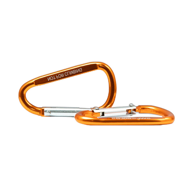 WORKPRO 2 Pack Springloaded D-shaped Carabiners (6CM & 8CM)