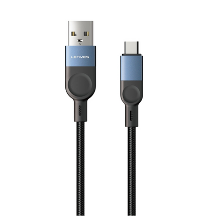 كابل بيانات مضفر للشحن السريع من Lenyes LC514-TC، من USB Type-A إلى Type-C