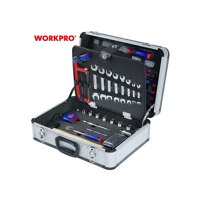 WORKPRO طقم أدوات ١١٩ قطعة بحقيبة ألمنيوم WORKPRO طقم أدوات ١١٩ قطعة بحقيبة ألمنيوم