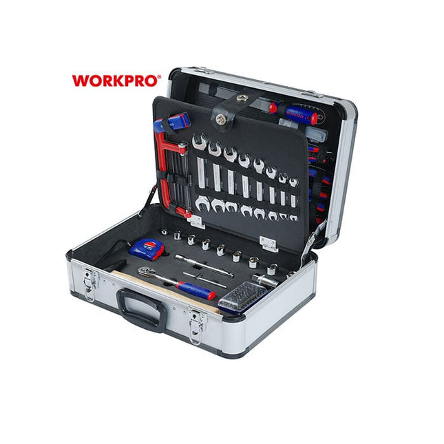 WORKPRO 119PC Tool Kit with Aluminum Case