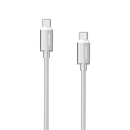 Lenyes LC503TC-TC 60W USB-C to USB-C Transparent Aluminum Alloy Fast Charging Cable
