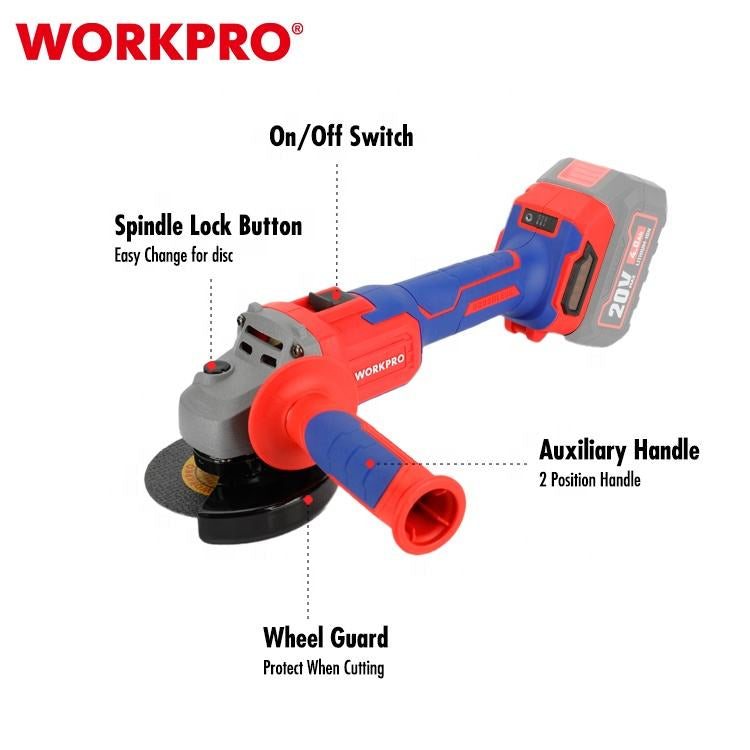 20V 125mm Brushless Angle Grinder | WP392000 20V 125mm Brushless Angle Grinder | WP392000
