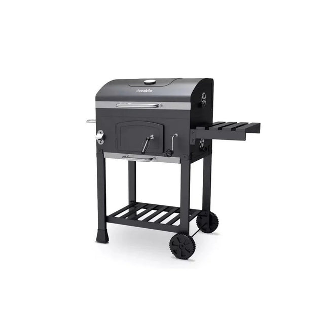 Decakila 24-Inch Charcoal Grill with Warming Rack | KMCC008B