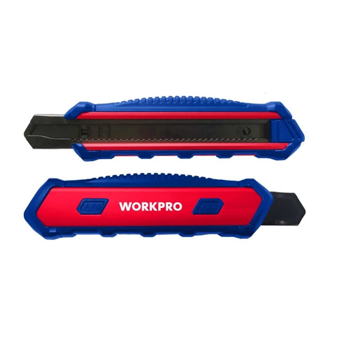 مشرط WORKPRO عالي التحمل، مقاس 18 مم، قابل للفك والتركيب | WP212015 مشرط WORKPRO عالي التحمل، مقاس 18 مم، قابل للفك والتركيب | WP212015