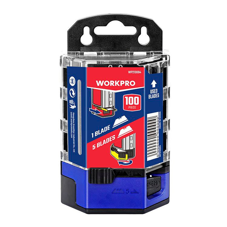 شفرات مشرط WORKPRO SK2 متعددة الاستخدامات، ١٠٠ قطعة | WP213004 شفرات مشرط WORKPRO SK2 متعددة الاستخدامات، ١٠٠ قطعة | WP213004