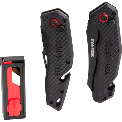 Swiss+Tech 3.5" Folding Pocket Knife Twin Pack