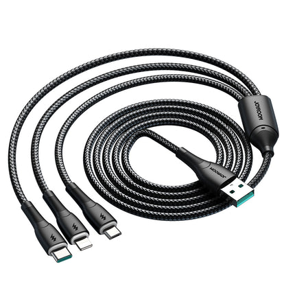 SA33-1T3 Starry Series 3.5A 3-in-1 Data Cable (USB-A to Lightning+Type-C+Micro) 1.2m  with led indicator