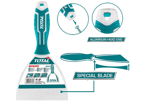 Total THT6831256 125 mm Stainless Steel Putty Trowel 