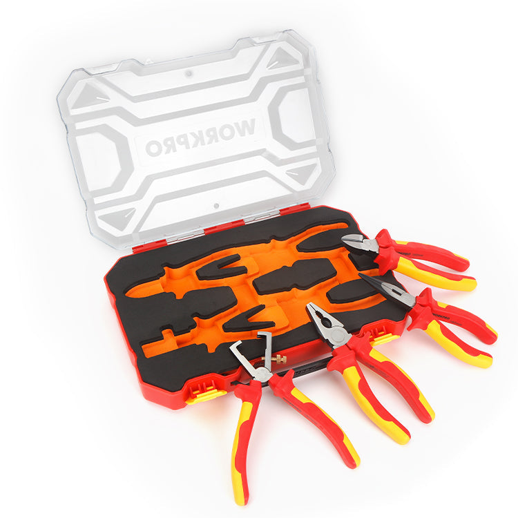 WORKPRO 4PC Insulated Plier Set | WP204703 WORKPRO 4PC Insulated Plier Set | WP204703