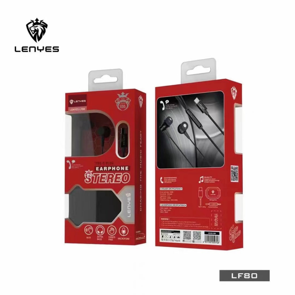 سماعات Lenyes LF80 السلكية USB-C سماعات Lenyes LF80 السلكية USB-C