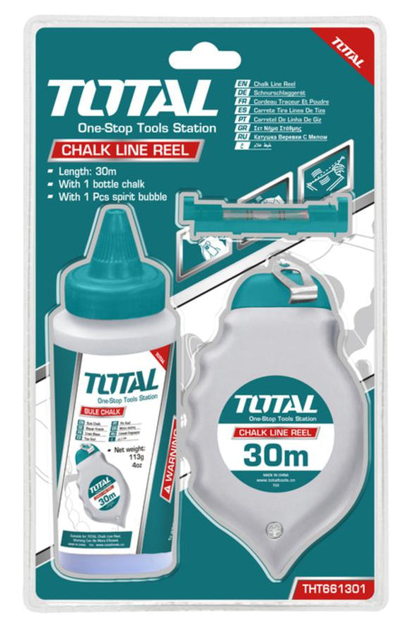 TOTAL Chalk Line Reel Set 30m