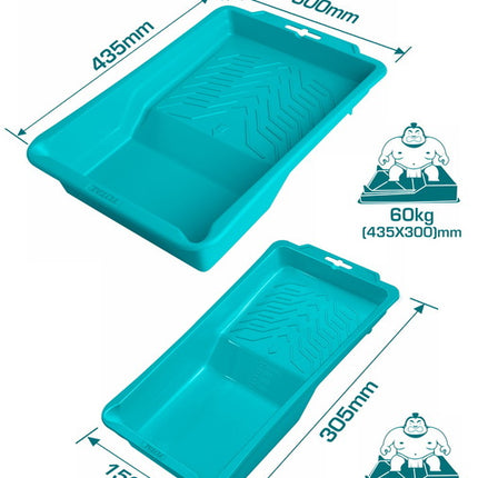  Total 2pcs Paint Tray Set