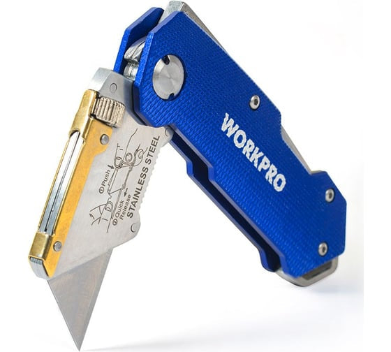 مشرط WORKPRO متعدد الاستخدامات قابل للطي سريع التغيير | W011005 مشرط WORKPRO متعدد الاستخدامات قابل للطي سريع التغيير | W011005