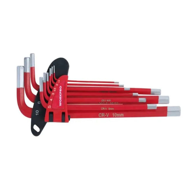 WORKPRO 9-Piece Long Arm Metric Hex Key Set