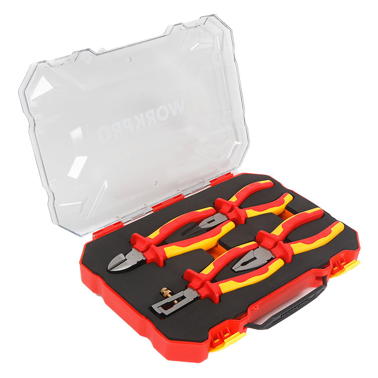 WORKPRO 4PC Insulated Plier Set | WP204703 WORKPRO 4PC Insulated Plier Set | WP204703