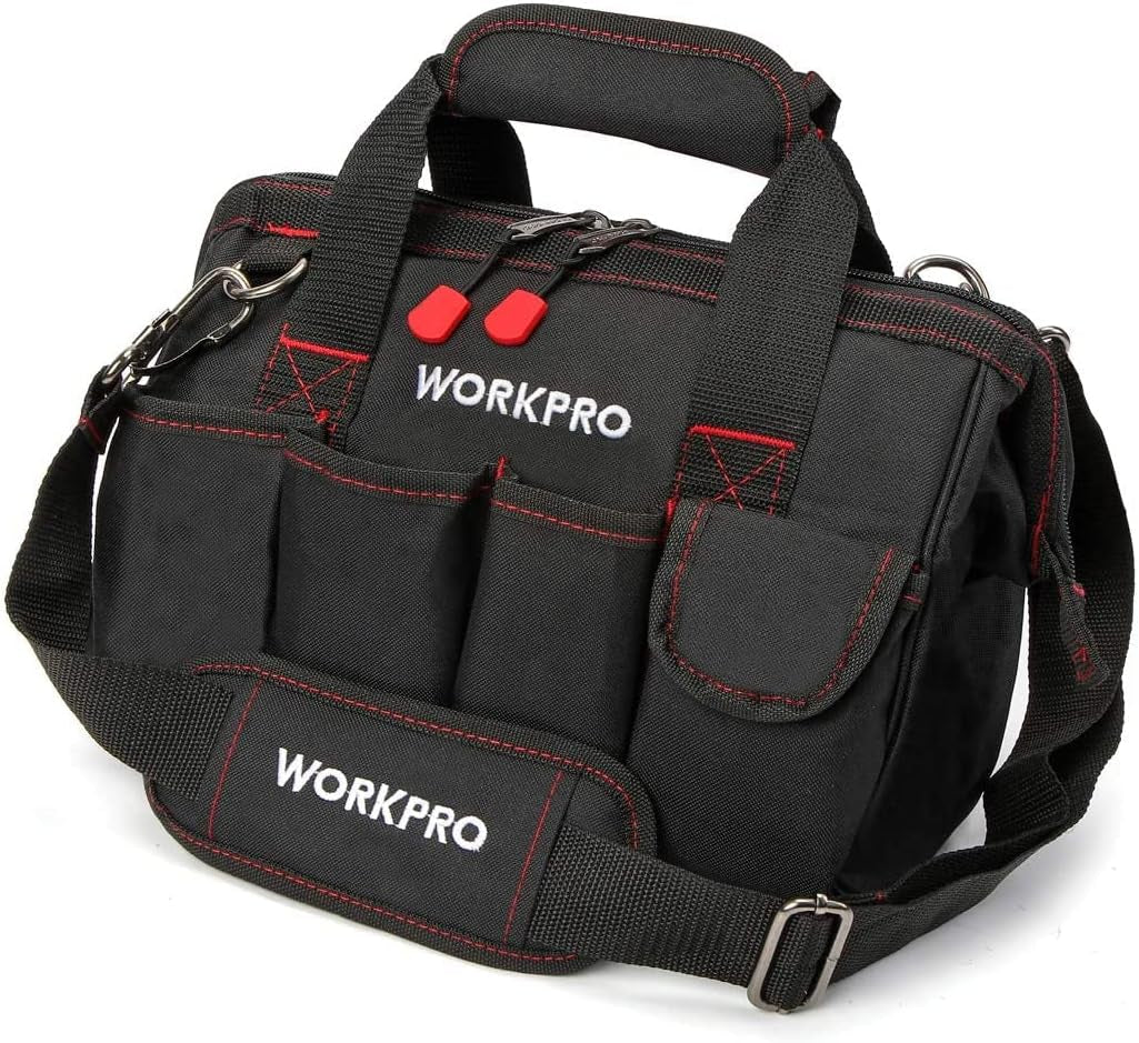 حقيبة تخزين أدوات WORKPRO بسحاب علوي وفم واسع 20 بوصة مع قاعدة مطاطية مقاومة للماء حقيبة تخزين أدوات WORKPRO بسحاب علوي وفم واسع 20 بوصة مع قاعدة مطاطية مقاومة للماء