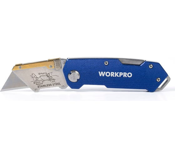 مشرط WORKPRO متعدد الاستخدامات قابل للطي سريع التغيير | W011005 مشرط WORKPRO متعدد الاستخدامات قابل للطي سريع التغيير | W011005