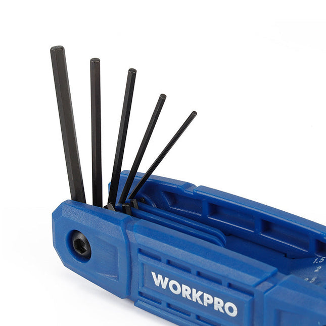 WORKPRO 8-Piece Folding Hex Key Set (Metric)