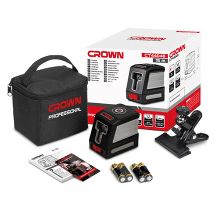 Crown Red Line Laser Level 2-line 15m | CT44046