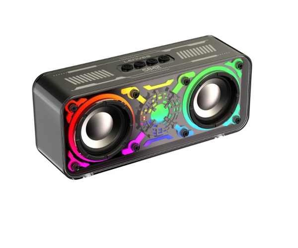 LENYES S842 Wireless Speaker – 18W Output, RGB Lights, TWS Pairing
