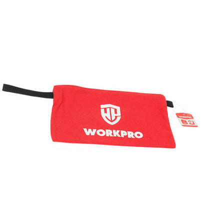WORKPRO 12" Red Canvas Zipper Bag