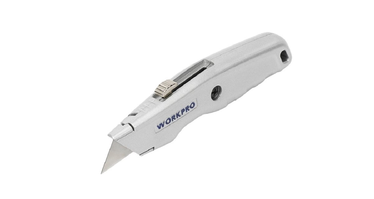 مشرط WORKPRO متعدد الاستخدامات من الألومنيوم القابل للسحب | WP213006 مشرط WORKPRO متعدد الاستخدامات من الألومنيوم القابل للسحب | WP213006