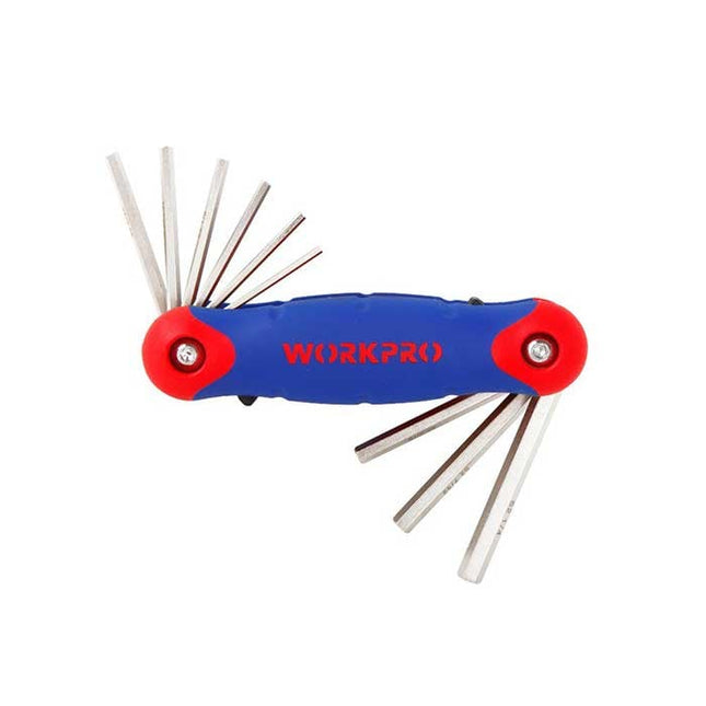 WORKPRO 9-Piece Folding Hex Key Set (SAE) | W022005WE