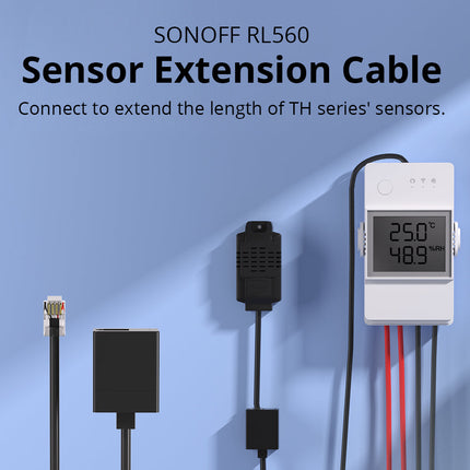 RL560 SONOFF RL560 5M Sensor Extension Cable for RJ9 4P4C Sensor