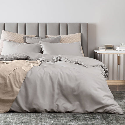 Loire Single Tencel Duvet Cover Set Gray