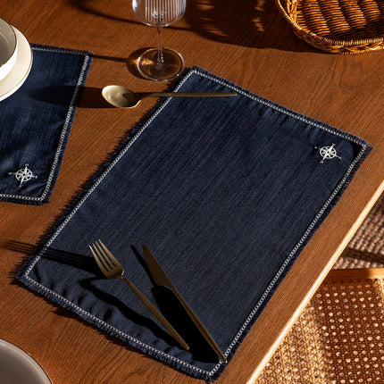 Barre Navy Blue 2-Piece American Service Tableware Set