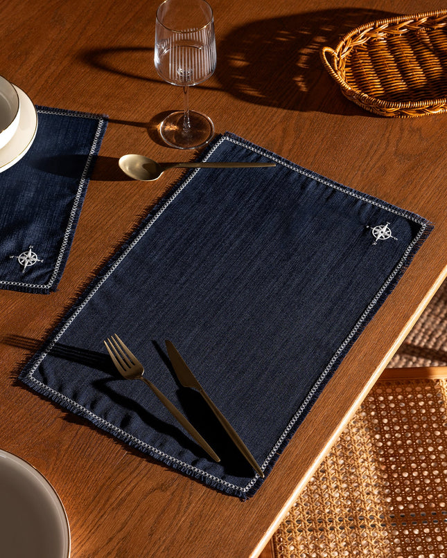 Barre Navy Blue 2-Piece American Service Tableware Set