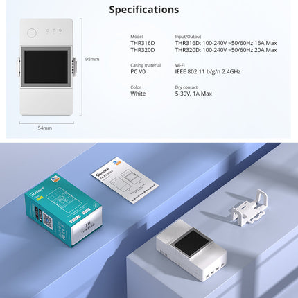 THR320D SONOFF TH Elite Smart Temperature and Humidity Monitoring Switch