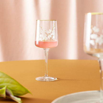 Musette Branche D'amour Gold 4-Piece Wine Glass Set