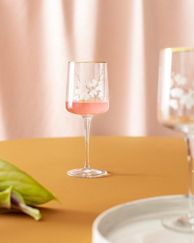 Musette Branche D'amour Gold 4-Piece Wine Glass Set
