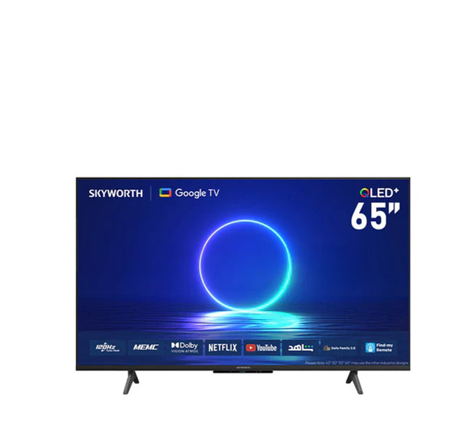 11.14.53.0083SkyworthSkyworth 65-Inch QLED 4K Android TV with Dolby Audio and Voice Control