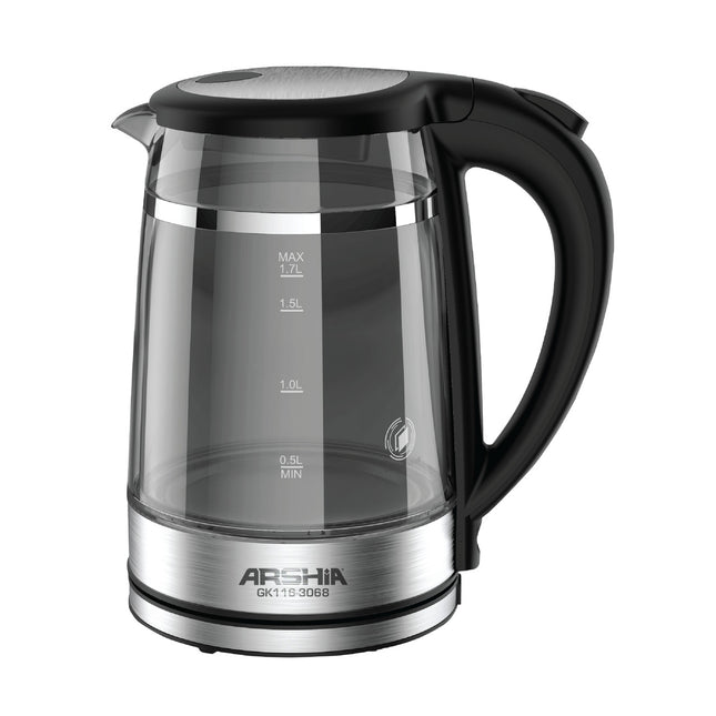3068ArshiaGlass Kettle 1.7 Litre From Arshia Double Layered