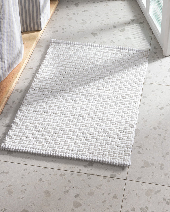 Najac White Bath Mat - Silky Soft Luxury Bathroom Rug