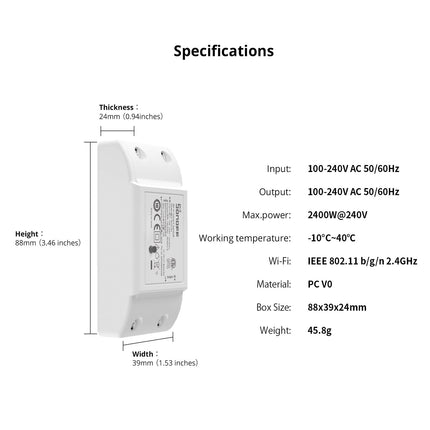 BASICR4 SONOFF BASICR4 Wi-Fi Smart Switch