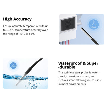 WTS01 SONOFF Waterproof Temp Sensor for TH Series | WTS01