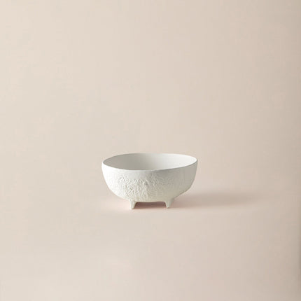 Lavem White Aluminum Bowl Medium Decorative Fruit Dish
