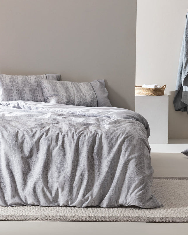 Madame Coco Agate Gray Single Duvet Cover Set