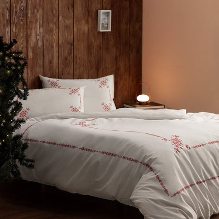 Ruse Double 100% Cotton Duvet Cover Set – Red