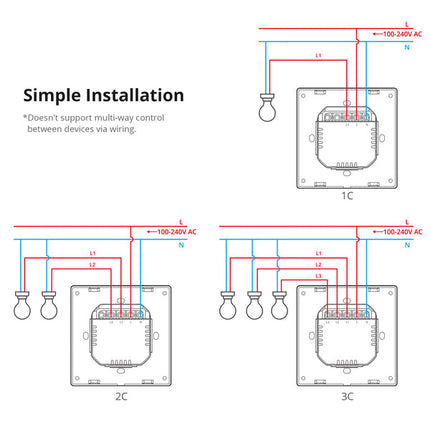 M5-1C-120W SONOFF SwitchMan Smart Wall Switch M5 Matter