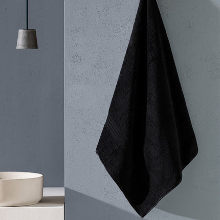 Cerline 100% Cotton Bath Towel - Deep Black Luxury