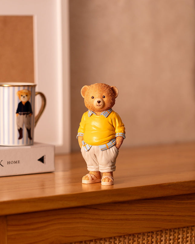 Champ Bear Natural Decorative Trinket Figure