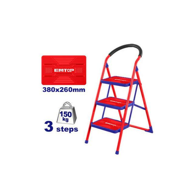 EMTOP ESLR1031  3-Step Wide Iron Ladder