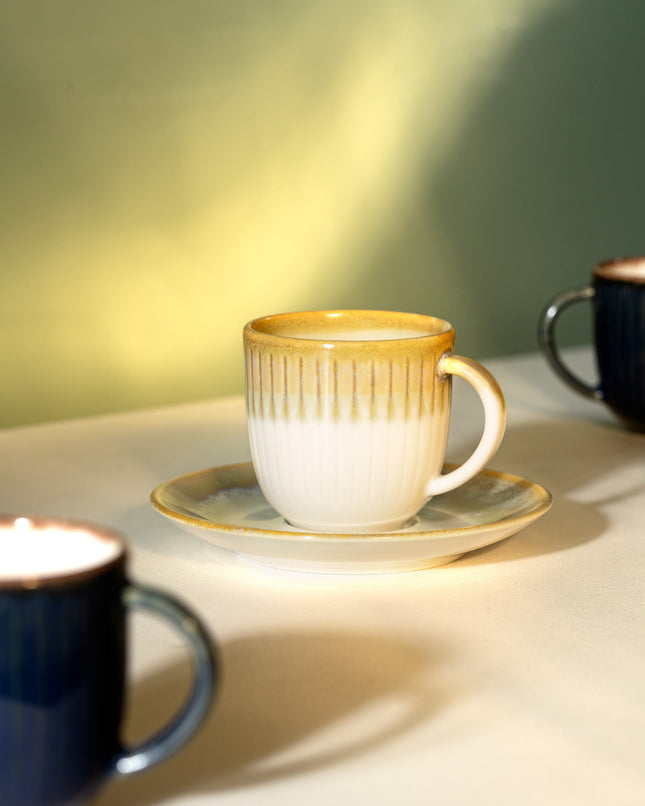 Hiver 6-Piece Coffee Cup Set – Cream & Earth Tones