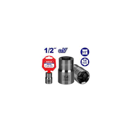 EMTOP ESCT12141  1/2 Inch – 14mm Hex Socket